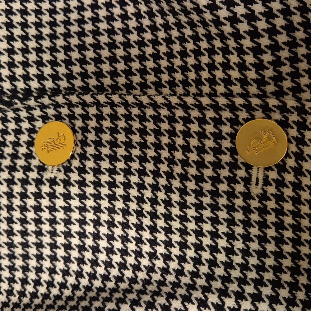 Lauren Ralph Lauren Womens Houndstooth Blazer Sz 16 - Picture 9 of 9